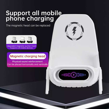 15W Fast Wireless Charger Stand Dock For  iPhone Samsung Android Phone