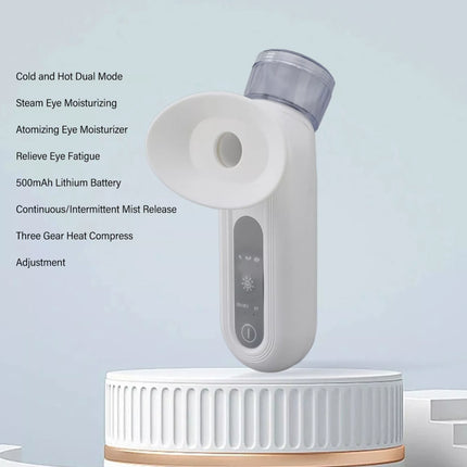 Eye Mist Sprayer White Nano Mist Sprayer Hot Compress Moisturizing Rechargeable