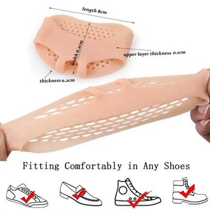 10 PAIRS SILICONE METATARSAL PADS - TOE SEPARATOR ORTHOTICS FOOT CARE INSOLE