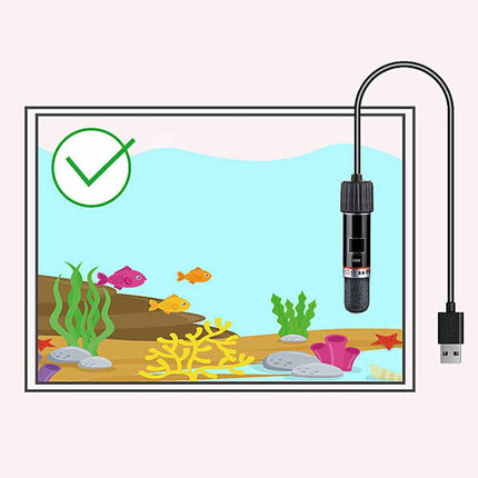 Mini Aquarium Heater 26 ° C Constant Temperature Submersible Small Fish Tank