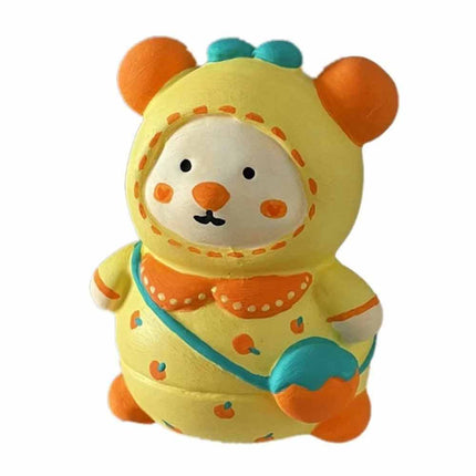 Set of 10 Paint Your Own Bear Figurines DIY Arts & Crafts Kit Decor Gift for Kids Family