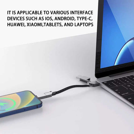 PD 60W Multi USB QC Fast Charging Cable 4in1 Type-C to Type C For iPhone Andriod