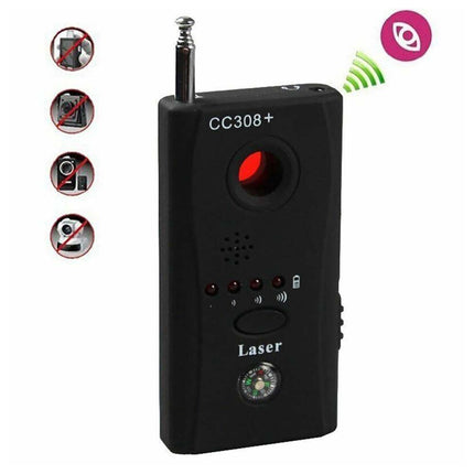 RF Bug Detector Anti- Signal Hidden Camera Lens Device Tracer Finder CC308+