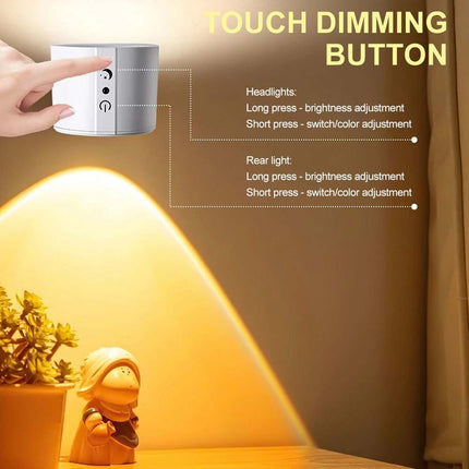 Rechargeable LED Wall Sconce Light, Magnetic Wall Mounted Night Lamp with Remote Control