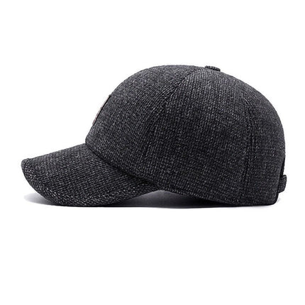 Men's Autumn & Winter Outdoor Thick Warm Adjustable Earmuffs Baseball Cap