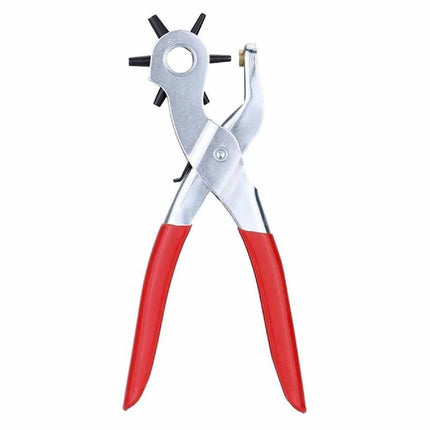 Leather Belt Puncher Eyelet Hole Paper Punch Punching Plier Revolving Craft Tool