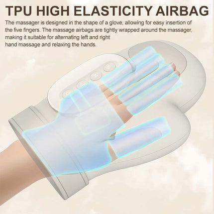 Cordless Hand Massager with Heat and Compression, for Arthritis and Carpal Tunnel Relief, Ideal for Hand Fatigue and Joint Discomfort
