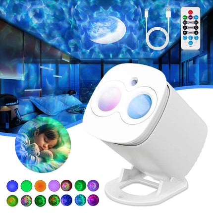 Smart Nebula Galaxy Projector LED Star Night Light - Ceiling & Wall Projection Lamp for Bedroom Decor
