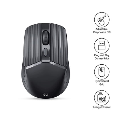 2.4G Wireless Slim USB Mouse, Mini Optical Mouse with 3 Adjustable DPI Modes for PC, Mac and Laptop