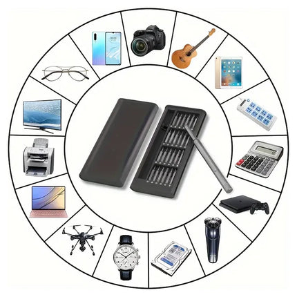 25 in 1 Precision Magnetic Screwdriver Set, Multi-Functional Repair Tool Kit for Phone Laptop PC
