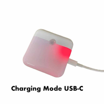 USB Rechargeable Magnetic PIR Motion Sensor Night Light, Dual Color LED Lamp for Bathroom Closet Stairs