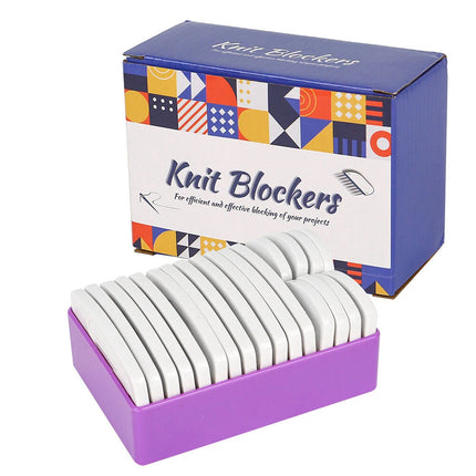 20pcs Knit Blockers & Pins Set – For Knitting, Crochet & Lace Needlework
