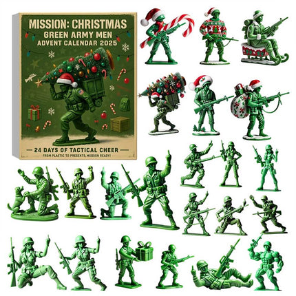 CHRISTMAS – Green Army Men 24-Day Christmas Countdown Advent Calendar