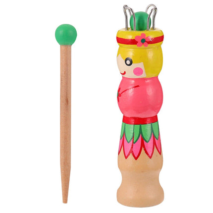 Large Dolly Bobbin French Knitting Knitter Fun Educational Threading Toy for Beginners