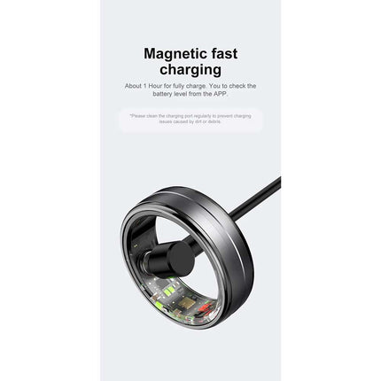 R06 Smart Ring Men Women Heart Rate Blood Oxygen Monitor Fitness Sport Tracker