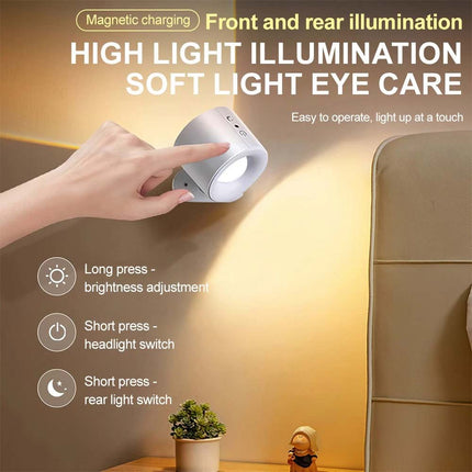 Rechargeable LED Wall Sconce Light, Magnetic Wall Mounted Night Lamp with Remote Control