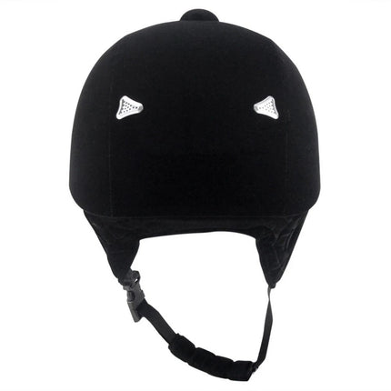 Adjustable Horse Riding Safety Helmet, Half Cover Rider Helmet, Black, 58cm