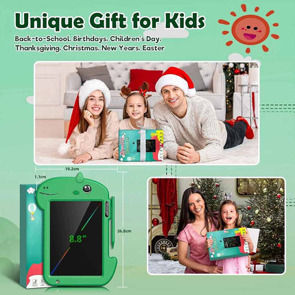 8.8" LCD Dinosaur Drawing Tablet Kids Toy for Boys 3–8 Years Old