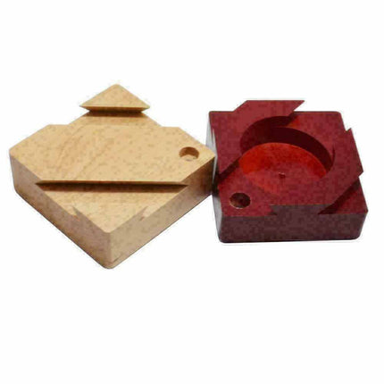 Secret Puzzle Box Brain Teaser Games Wooden Gift Hidden Favo