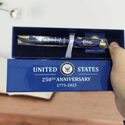 U.S. Navy 250th Anniversary Commemorative Pen 1775–2025 Naval Tribute Gift for Collectors