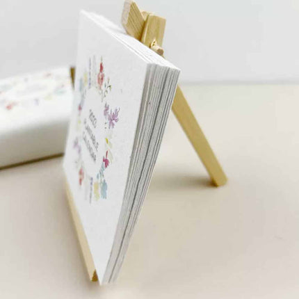 2025 Growable Plantable Seed Paper Desk Calendar Wildflower Desk Planner w/Stand