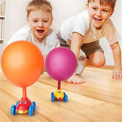 Inertia Balloon Powered Car Balloon Launcher Toy Kid Creative Science Experiment