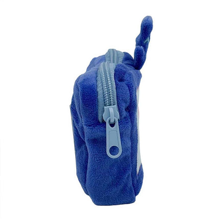 Cartoon Tech Character Plush Pouch - Soft Zipper Storage Bag