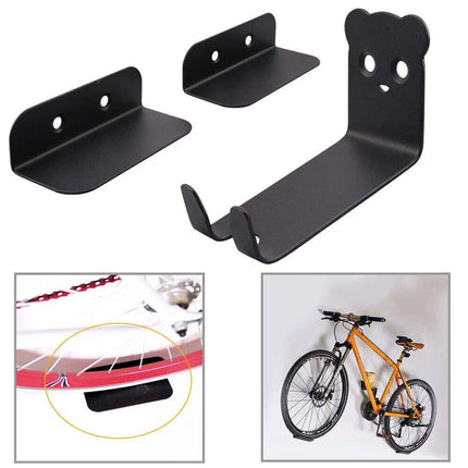 Wall Mount Bike Rack Garage Bicycle Storage Hanger Hook Holder Shelf Organizer for Indoor