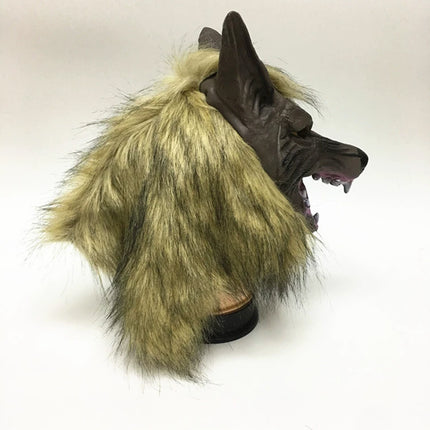 Halloween Wolf Head Face Mask Werewolf Claw Gloves Cosplay Costume Horror Props
