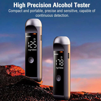 Digital Breath Breathalyzer Test Alcohol Tester Analyzer Detector Rechargeable