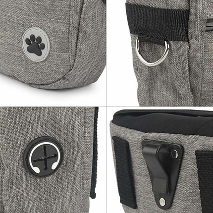 Dog Treat Training Pouch Pet Training Bag Large Capacity Puppy Snacks Waist Bag