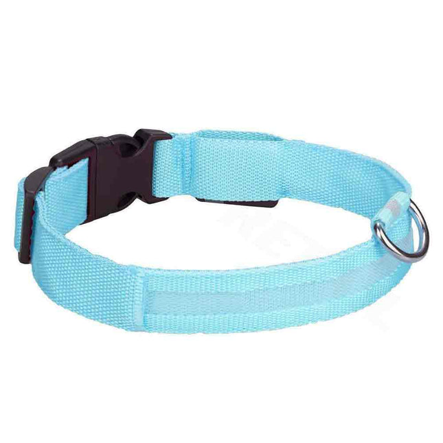 LED Light Up Dog Collar, Adjustable USB Rechargeable Luminous Pet Safety Collar
