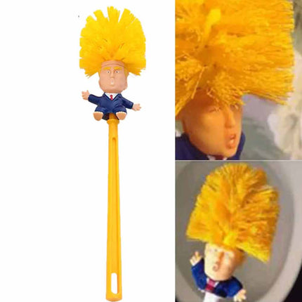 Donald Trump Toilet Brush Bowl Gag Gift Hand Made Home Cleaner Brush Gift Toy