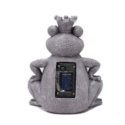 Light-Up Fantasy Frog Garden Ornament - Solar Powered Outdoor Decor