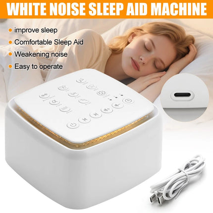 White Noise Machine with 30 Nature Sounds & Timer, Deep Sleep Sound Therapy Aid Device