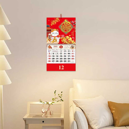Chinese Wall Calendar Home Decorations Wall Calendar 2025 The Year Snake Decor