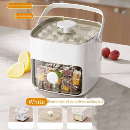 Easy-Press Portable 48 Ice Maker Countertop Fast Ice Cube Machine for Home Use