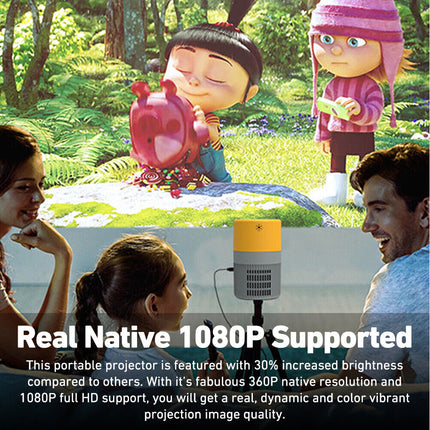 Portable HD 1080P Mini Pocket LCD Movie Projector Home Cinema HDMI USB Gift