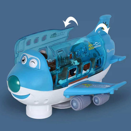 360 Rotating Electric Toy Plane Airplane with Sound Light Gift for Boys Xmas Gift