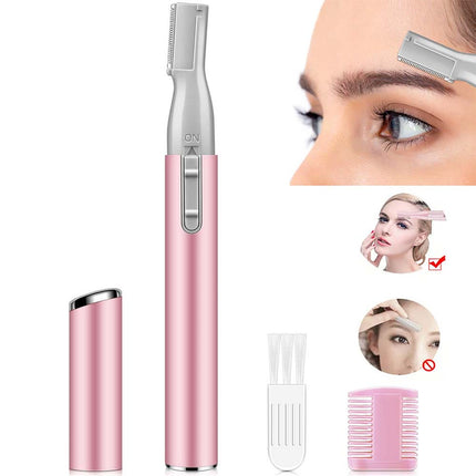 Women’s Electric Eyebrow Trimmer - Painless Facial Hair Shaver & Razor