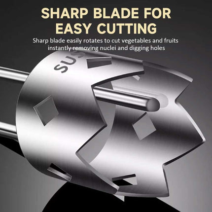 304 Stainlesss Steel Core Remover Fruit Apple Pear Corer Easy Twist Kitchen Tool