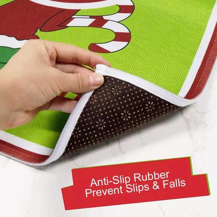 NEW Christmas Grinchs Bathroom Decor Set Toilet Seat Cover Xmas Home Decoration