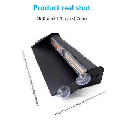 12V-24V Amber LED Warning Strobe Beacon Car Roof Flashing Recovery Light Bar