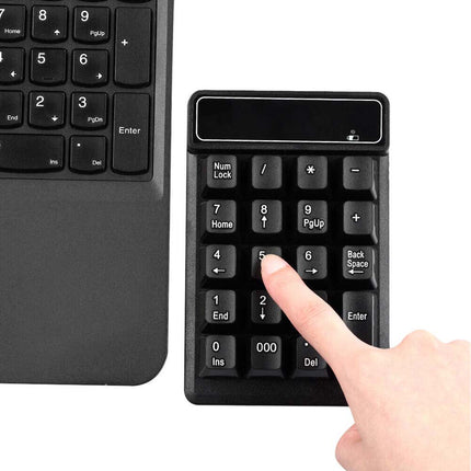 2.4Ghz Wireless Numeric Keypad Mechanical Feel Number Pad Keyboard 19 Keys