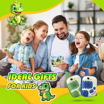 Dinosaur Kids Walkie Talkie Toy for 3-9 Year Old Boys Girls Outdoor Camping Gift