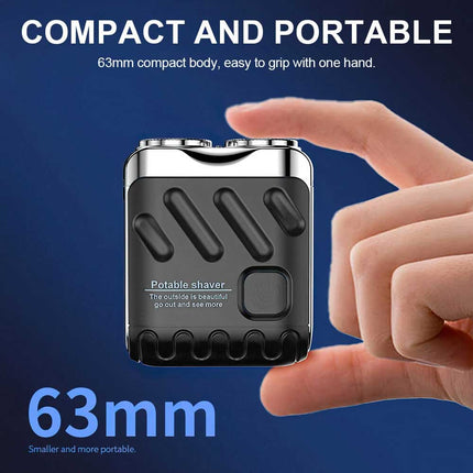 Ultra Clean Double Head Razor Washable Mini Shaving Electric Shaver Beard