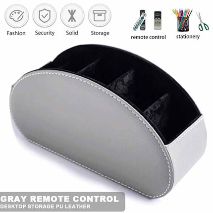 TV Remote Control Holder Table Storage Box 5 Grid Desktop Tidy Organizer Case
