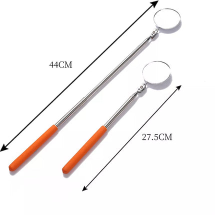 Extending 44CM Inspection 5CM Mirror Telescopic Swivel Car Mechanic Folding Tool 360 DIY