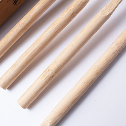 Eco-Friendly Grey Bamboo Toothbrush 4 Pack Extra Dense Soft Bristles