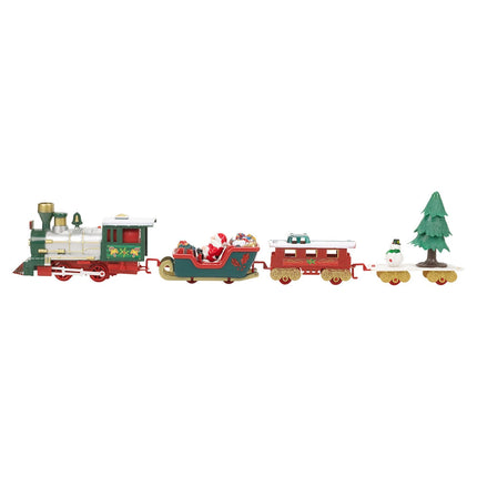 Christmas Tree Train Set - Musical Track with Lights & Santa Decor